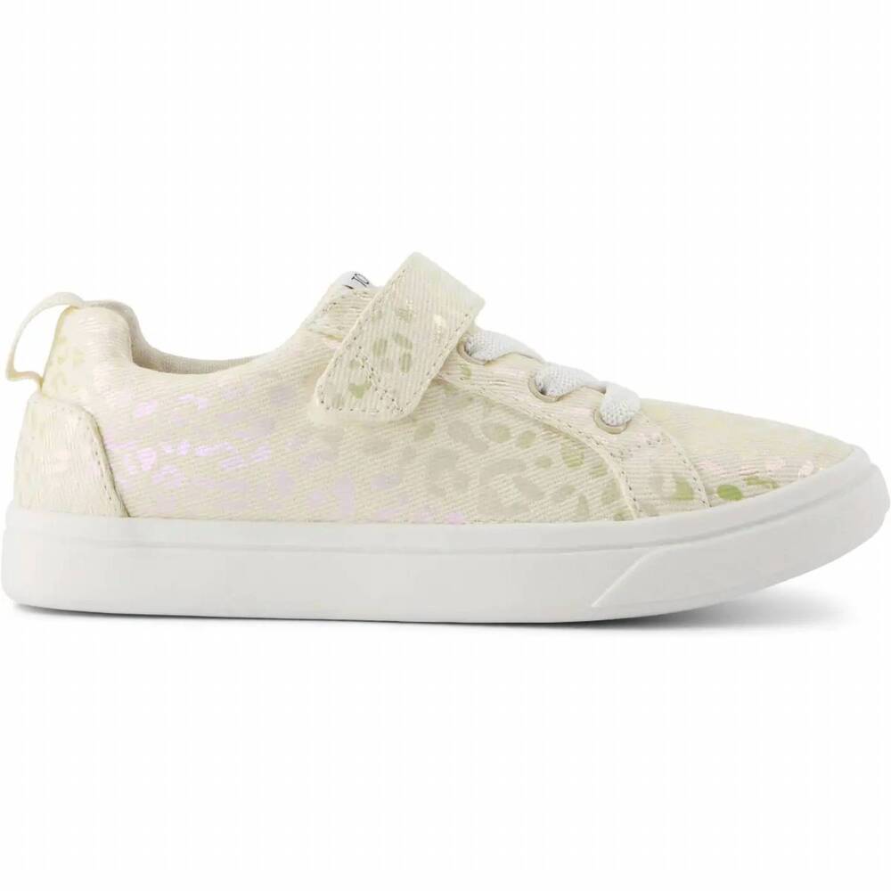 NEW TOMS girl's cruz lace-up shoes in natural